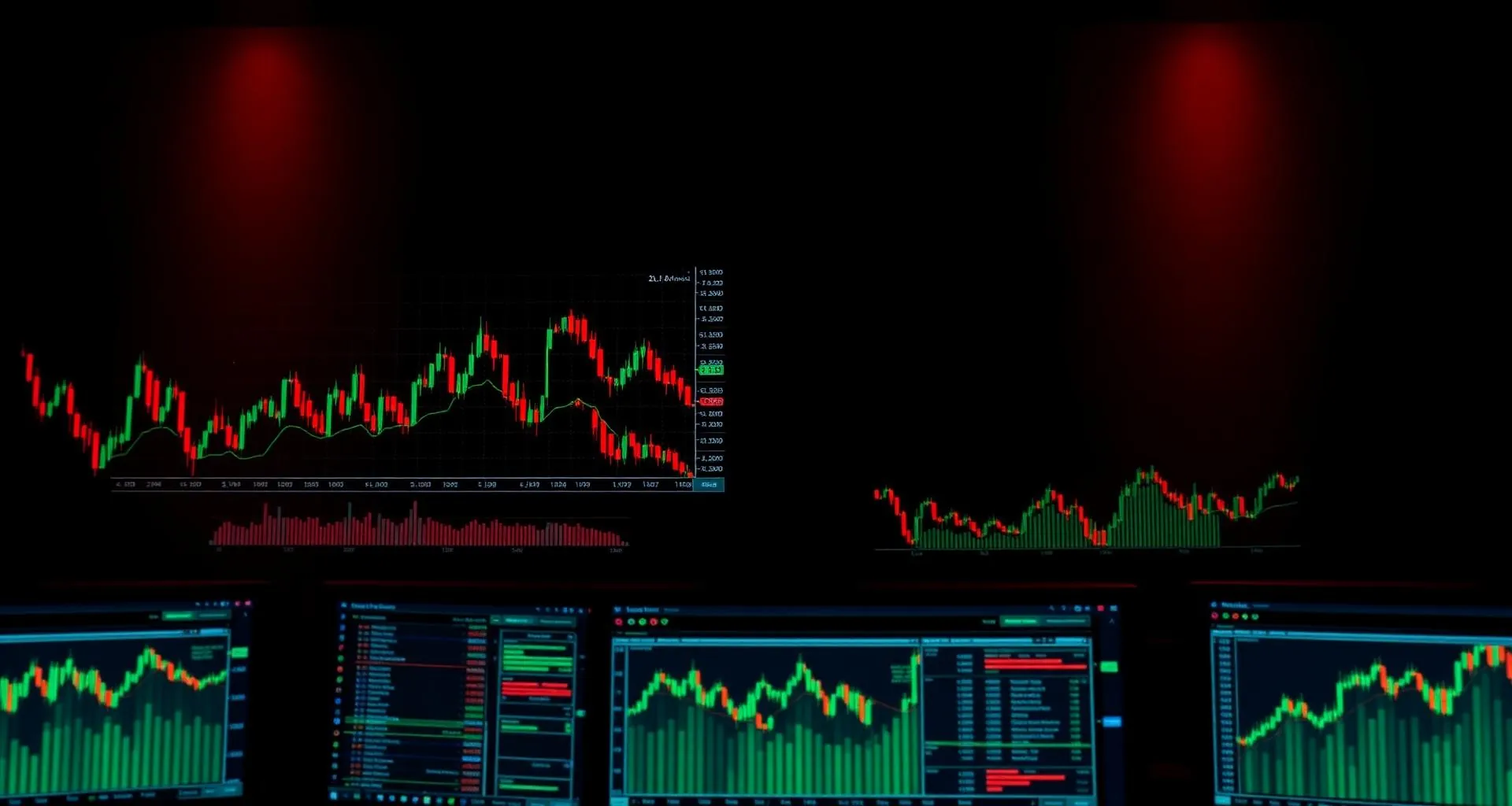 Forex trading workstation background